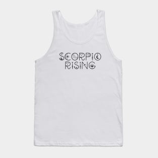 Scorpio rising sign celestial typography Tank Top